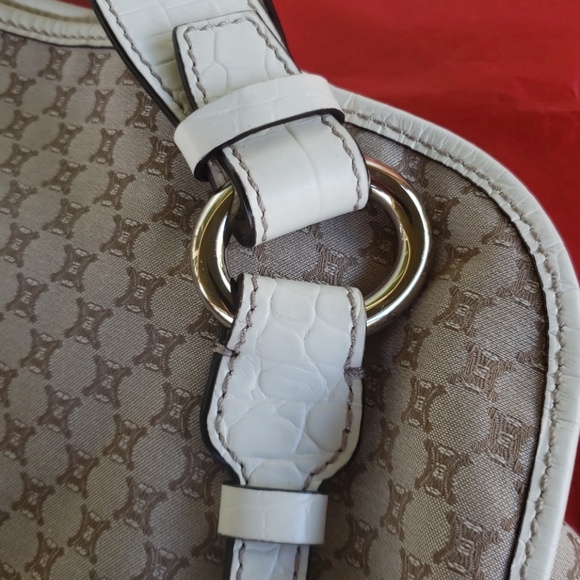 Celine macadam jacquard tote brown blend hobo bag - Picture 8 of 12